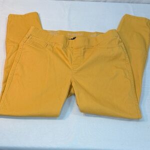 Sound Style NY Los Angeles Pull on Leggings/Jeggings  Yellow/Gold Pants Sz L